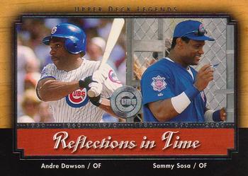 2001 Upper Deck Legends - Reflections in Time #R7 Andre Dawson / Sammy Sosa Front