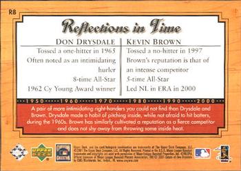 2001 Upper Deck Legends - Reflections in Time #R8 Don Drysdale / Kevin Brown Back