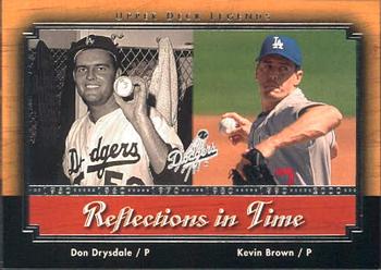 2001 Upper Deck Legends - Reflections in Time #R8 Don Drysdale / Kevin Brown Front