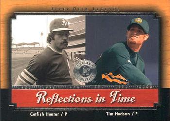 2001 Upper Deck Legends - Reflections in Time #R10 Catfish Hunter / Tim Hudson Front