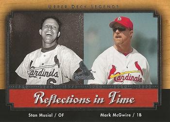 2001 Upper Deck Legends - Reflections in Time #R5 Stan Musial / Mark McGwire Front