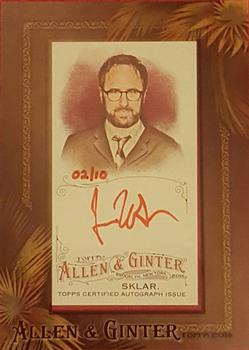 2016 Topps Allen & Ginter - Framed Mini Non-Baseball Autographs Red Ink #AGA-JS Jason Sklar Front