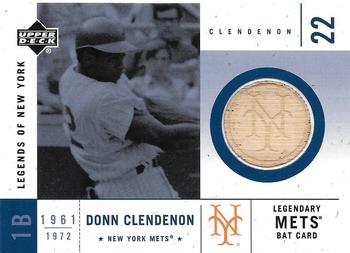 2001 Upper Deck Legends of New York - Game-Used Bats #LMB-DC Donn Clendenon Front