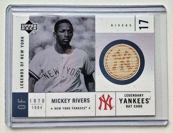 2001 Upper Deck Legends of New York - Game-Used Bats #LYB-MR Mickey Rivers  Front