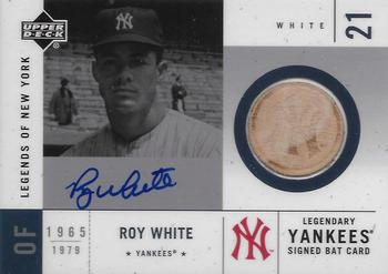 2001 Upper Deck Legends of New York - Signed Game-Used Bats #SYB-RW Roy White  Front