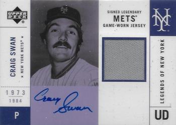 2001 Upper Deck Legends of New York - Signed Game-Worn Jerseys #SMJ-CS Craig Swan  Front