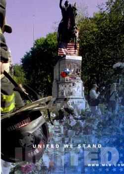 2001 Upper Deck Legends of New York - United We Stand #USA4 FDNY / NYPD Front