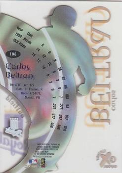 1999 SkyBox E-X Century #108 Carlos Beltran Back