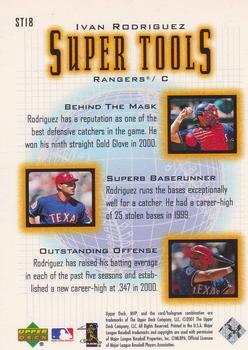 2001 Upper Deck MVP - Super Tools #ST18 Ivan Rodriguez  Back