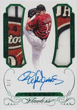 2016 Panini Flawless - Greats Dual Memorabilia Autographs Emerald #GD RK Roger Clemens Front
