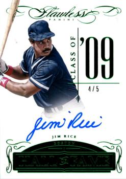2016 Panini Flawless - Hall of Fame Autographs Emerald #HOF-JR Jim Rice Front