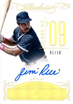 2016 Panini Flawless - Hall of Fame Autographs Gold #HOF-JR Jim Rice Front