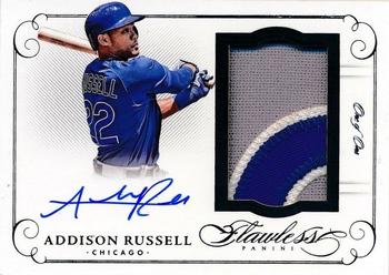2016 Panini Flawless - Patch Autographs Black #PA AR Addison Russell Front