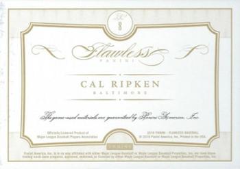 2016 Panini Flawless - Players Collection #8 Cal Ripken Back
