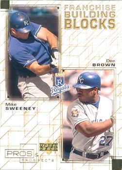 2001 Upper Deck Pros & Prospects - Franchise Building Blocks #F10 Mike Sweeney / Dee Brown  Front