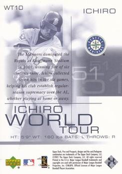 2001 Upper Deck Pros & Prospects - Ichiro World Tour #WT10 Ichiro Back