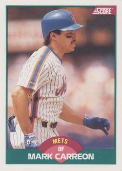 1989 Score Rookie & Traded #108T Mark Carreon Front