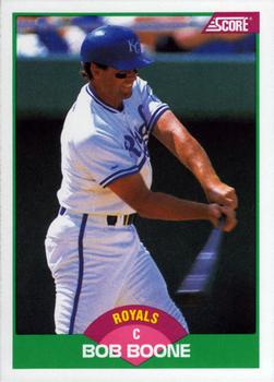 1989 Score Rookie & Traded #74T Bob Boone Front