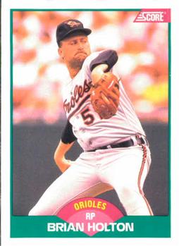 1989 Score Rookie & Traded #59T Brian Holton Front