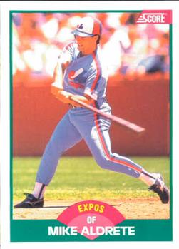 1989 Score Rookie & Traded #68T Mike Aldrete Front