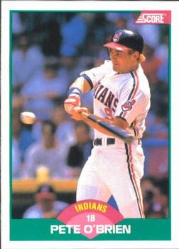 1989 Score Rookie & Traded #6T Pete O'Brien Front