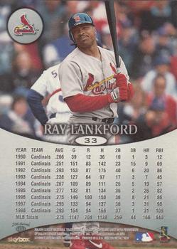 1999 SkyBox Molten Metal #33 Ray Lankford Back