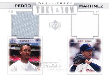 2001 Upper Deck Pros & Prospects - Then & Now Dual-Jersey #TN-PM Pedro Martinez  Front