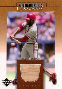 2001 Upper Deck Prospect Premieres - UD Heroes of Baseball Game Bat #B-OS Ozzie Smith  Front