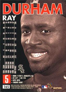 1999 SkyBox Premium #165 Ray Durham Back