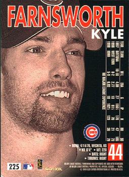 1999 SkyBox Premium #225 Kyle Farnsworth Back
