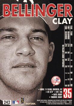1999 SkyBox Premium #242 Clay Bellinger Back