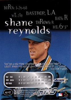 1999 SkyBox Thunder #42 Shane Reynolds Back