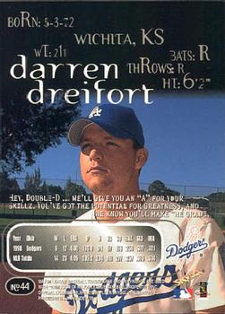 1999 SkyBox Thunder #44 Darren Dreifort Back