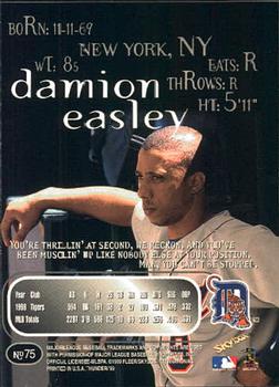 1999 SkyBox Thunder #75 Damion Easley Back