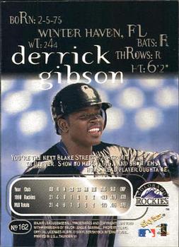1999 SkyBox Thunder #162 Derrick Gibson Back