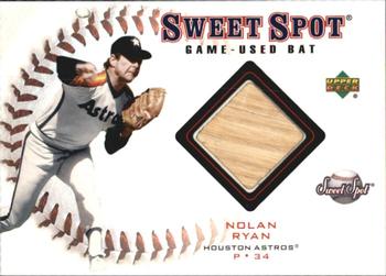 2001 Upper Deck Sweet Spot - Game Bat #B-NR Nolan Ryan  Front