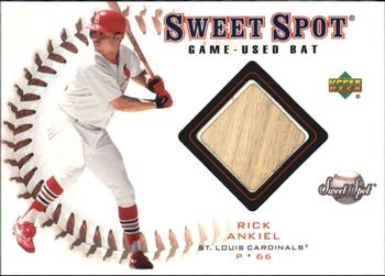 2001 Upper Deck Sweet Spot - Game Bat #B-RA Rick Ankiel  Front