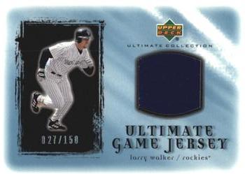 2001 Upper Deck Ultimate Collection - Game Jersey #ULW Larry Walker  Front