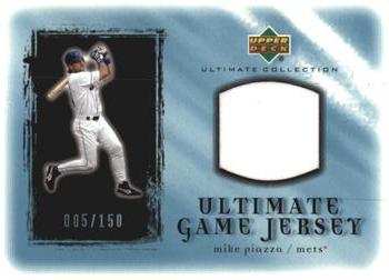 2001 Upper Deck Ultimate Collection - Game Jersey #UMP Mike Piazza  Front