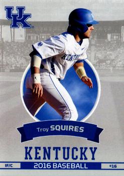 2016 Kentucky Wildcats #UK37 Troy Squires Front