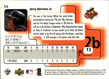 1999 SP Signature Edition #55 Jerry Hairston Jr. Back