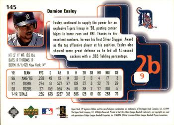 1999 SP Signature Edition #145 Damion Easley Back