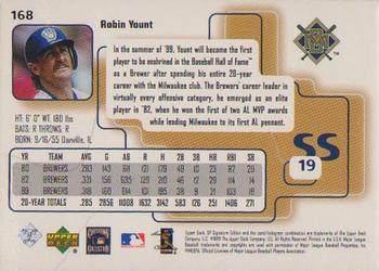 1999 SP Signature Edition #168 Robin Yount Back