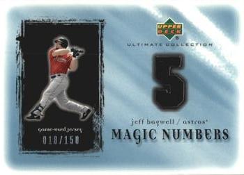 2001 Upper Deck Ultimate Collection - Magic Numbers Game Jersey #MN-JB Jeff Bagwell  Front