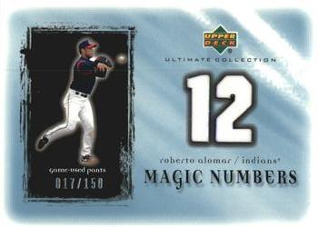 2001 Upper Deck Ultimate Collection - Magic Numbers Game Jersey #MN-RA Roberto Alomar  Front