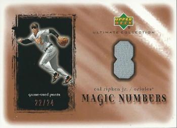 2001 Upper Deck Ultimate Collection - Magic Numbers Game Jersey Copper #MNCR Cal Ripken Jr.  Front