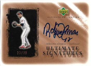 2001 Upper Deck Ultimate Collection - Signatures Copper #RA Roberto Alomar  Front