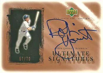 2001 Upper Deck Ultimate Collection - Signatures Copper #RY Robin Yount  Front