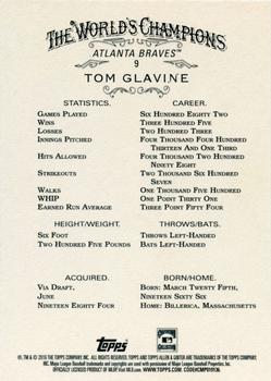 2016 Topps Allen & Ginter X #9 Tom Glavine Back