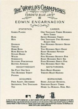2016 Topps Allen & Ginter X #80 Edwin Encarnacion Back